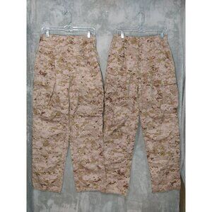 USMC FROG Defender M Pants S-R FR Combat Ensemble Trouser Desert Marpat Lot Of 2